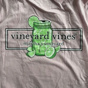Vineyard Vines light pink margarita long sleeve tee